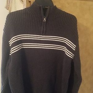 Grey with White Stripes Sweater